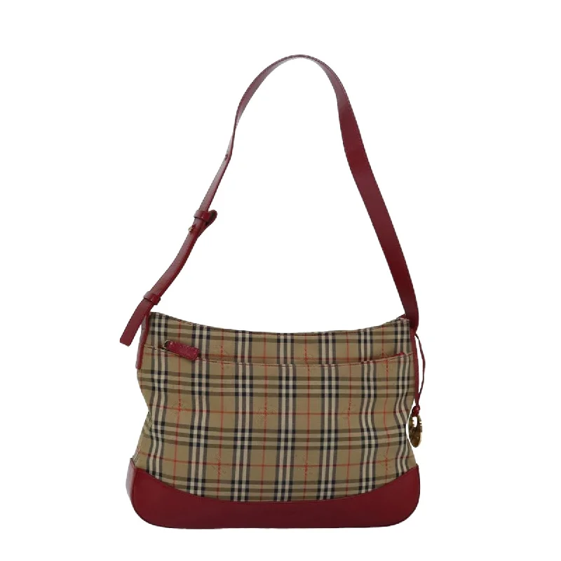 Burberry Nova Check  Canvas Shoulder Bag (Pre-Owned)