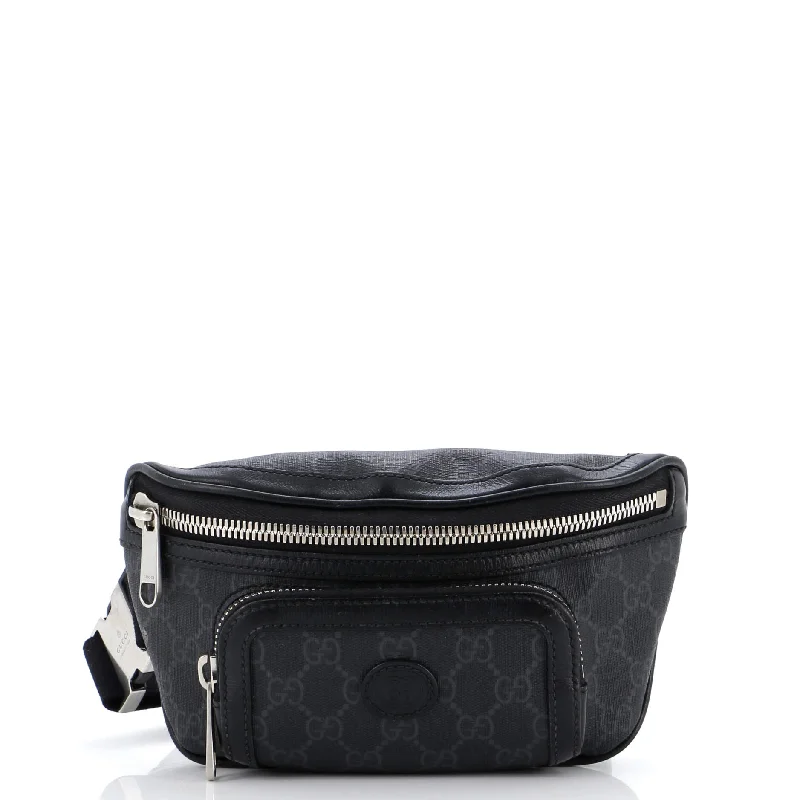 Soft Zip Sling Bag GG Coated Canvas Small