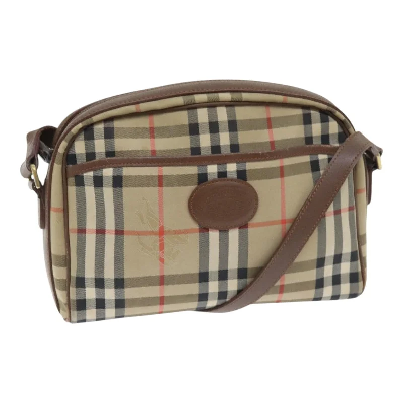 Burberry Nova Check  Canvas Shoulder Bag (Pre-Owned)