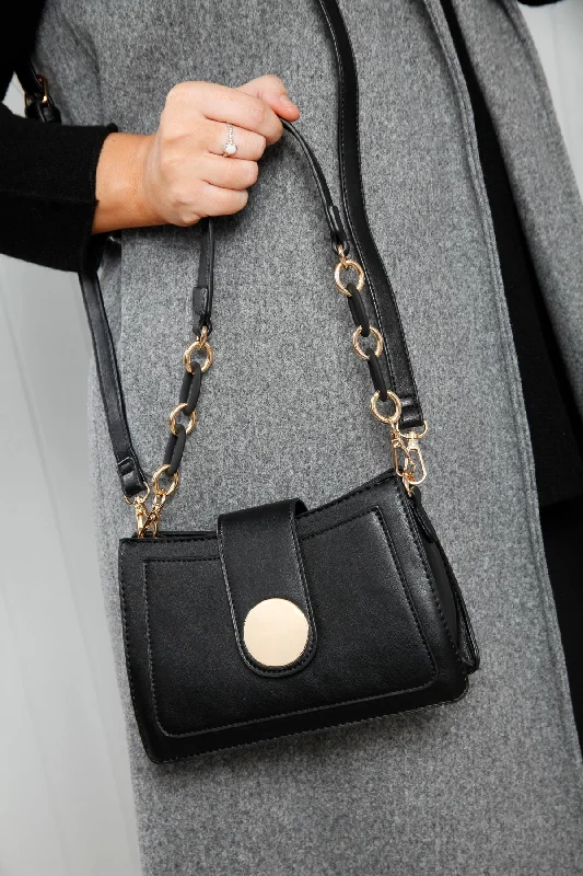 Gold Button Handbag