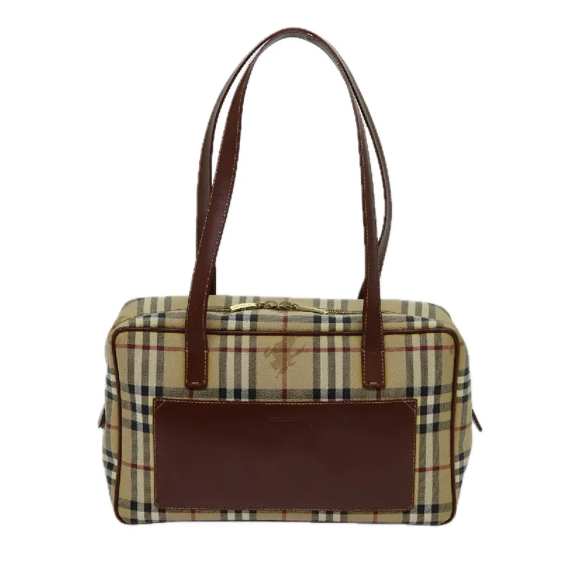 Burberry Nova Check  Canvas Shoulder Bag (Pre-Owned)