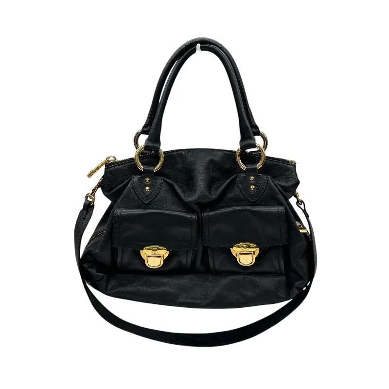 Handbag Luxury Designer By Marc Jacobs In Black, Size:Medium