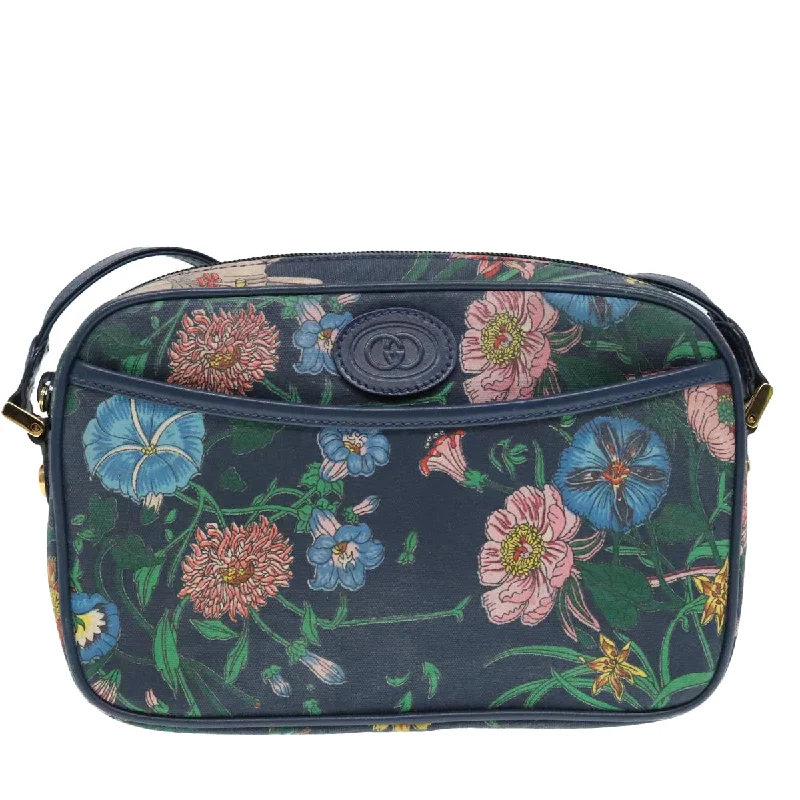 Gucci Gg Flora  Canvas Shoulder Bag (Pre-Owned)