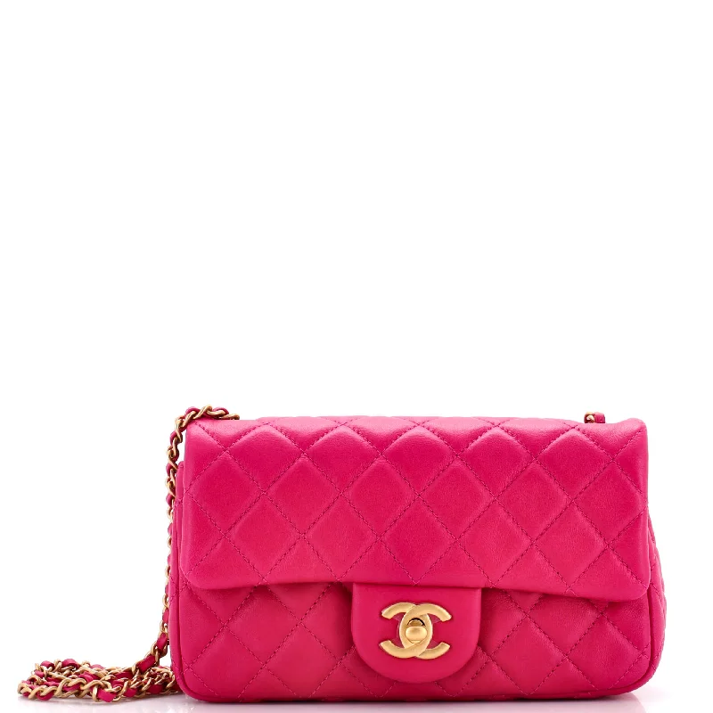 Pearl Crush Flap Bag Quilted Lambskin Mini