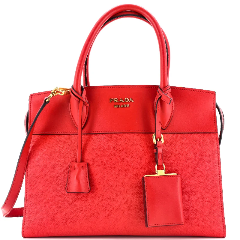 Esplanade Tote Saffiano with City Calf Small