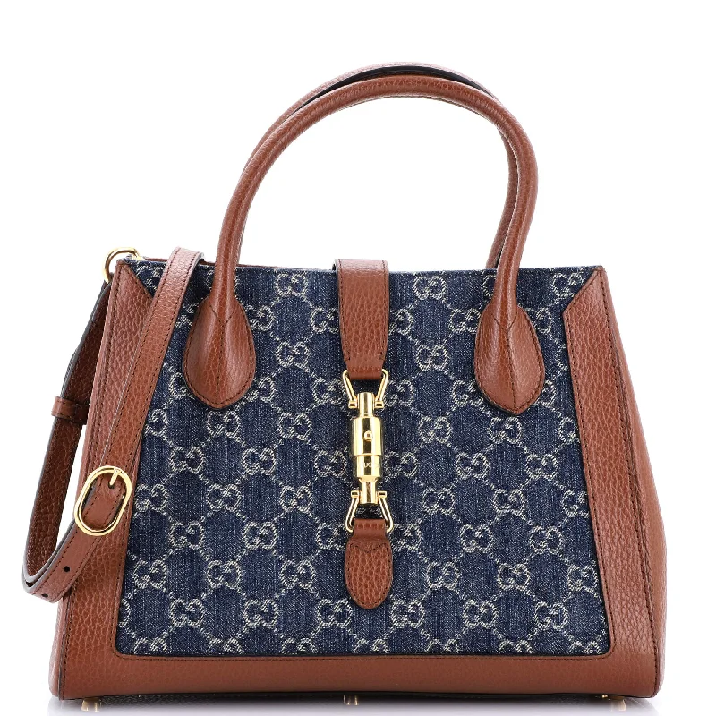 Jackie 1961 Tote GG Denim and Leather Medium