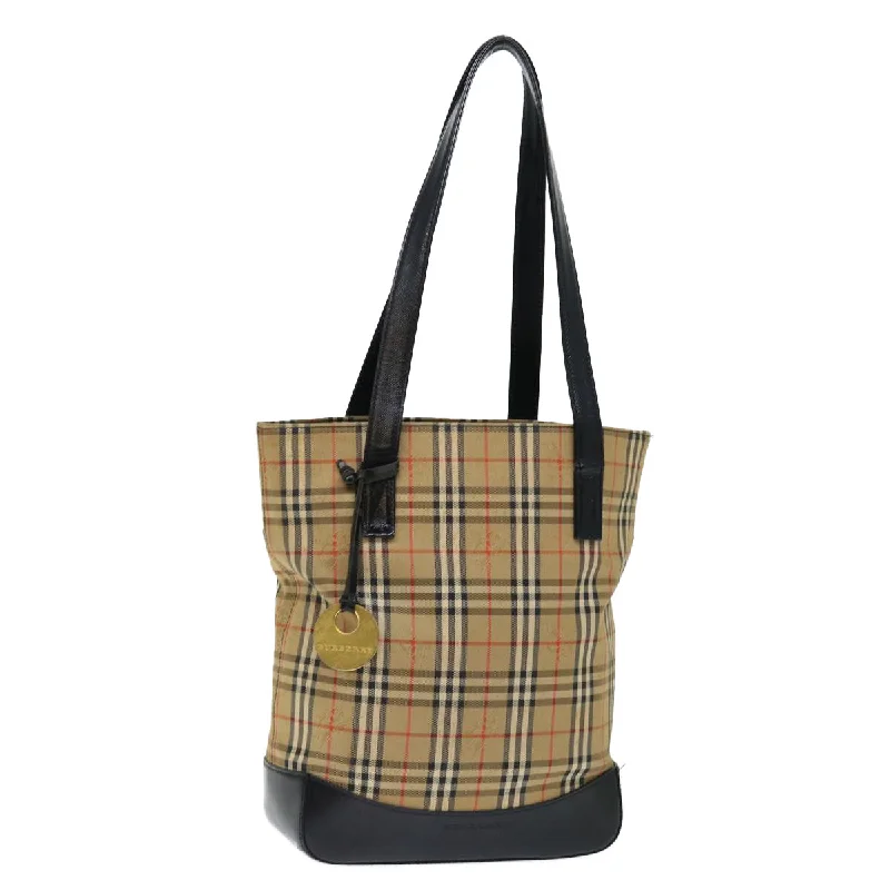 Burberry Nova Check  Canvas Shoulder Bag (Pre-Owned)