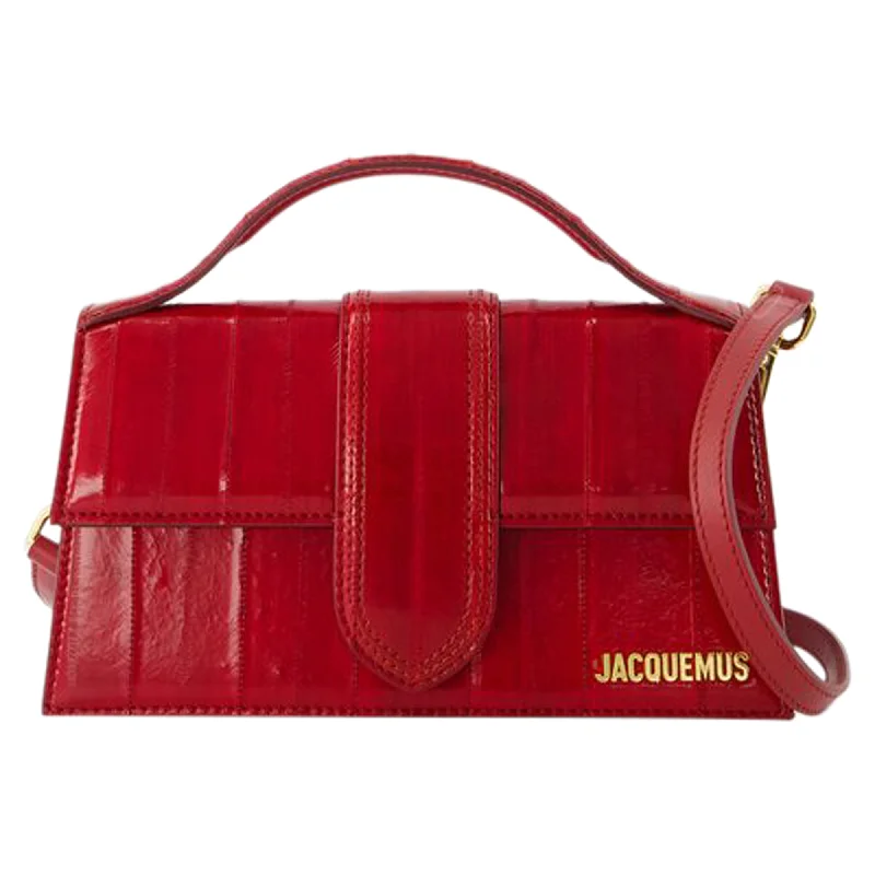 Le Grand Bambino Crossbody - Jacquemus - Leather - Dark Red