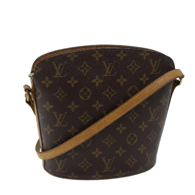 Louis Vuitton Drouot  Canvas Shoulder Bag (Pre-Owned)