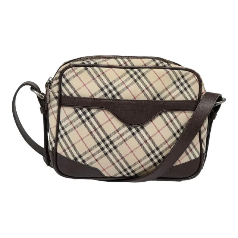 Burberry Nova Check  Canvas Shoulder Bag (Pre-Owned)