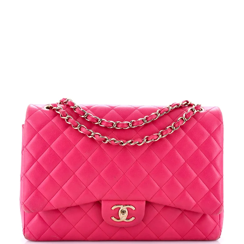 Classic Double Flap Bag Quilted Lambskin Jumbo