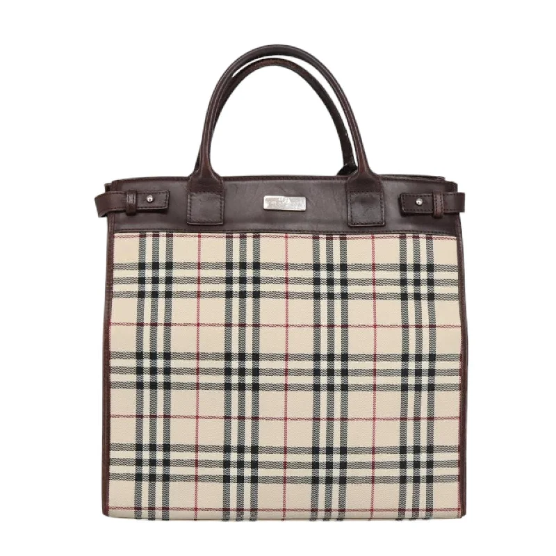 Burberry Nova Check  Synthetic Tote Bag (Pre-Owned)