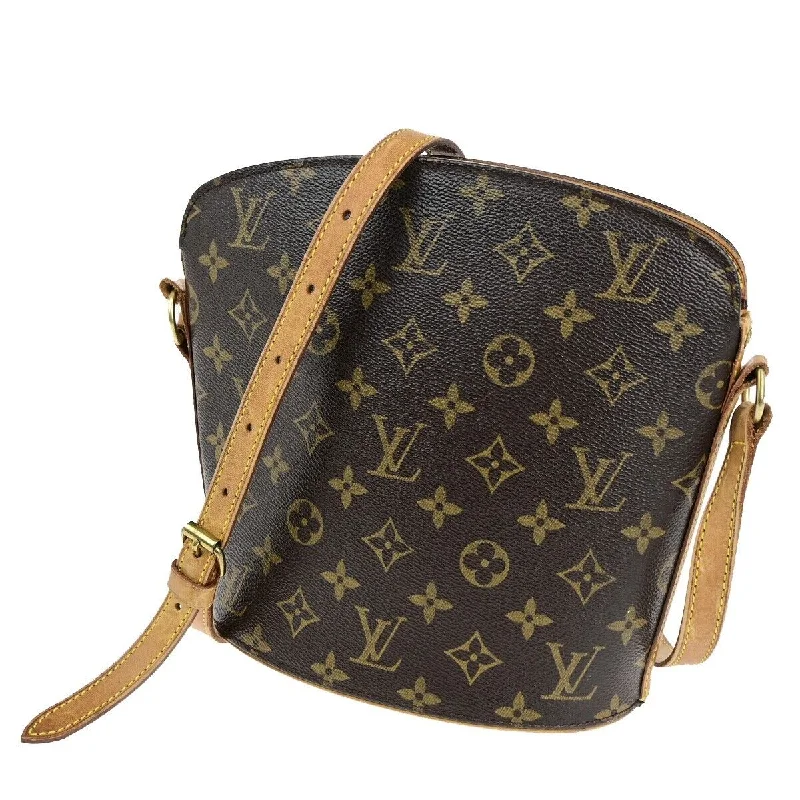 Louis Vuitton Drouot  Canvas Shoulder Bag (Pre-Owned)