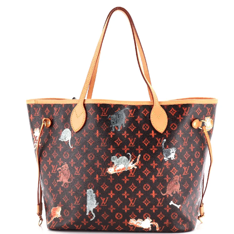 Neverfull NM Tote Limited Edition Grace Coddington Catogram Canvas MM