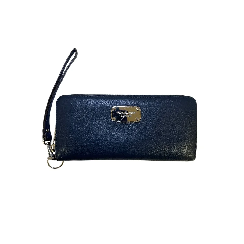 Wallet Designer By Michael Kors In Blue, Size:Large