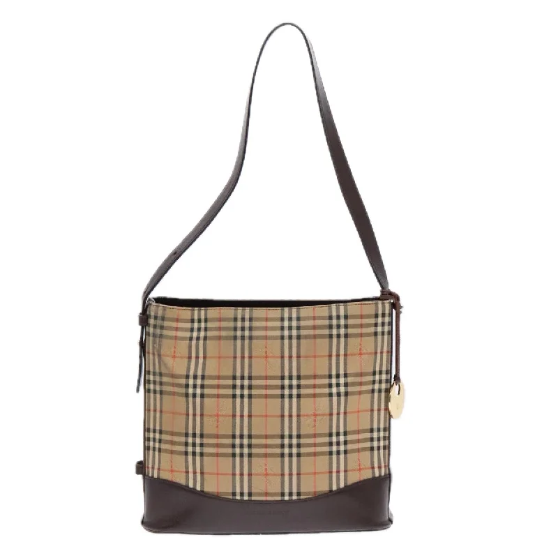 Burberry Nova Check  Canvas Shoulder Bag (Pre-Owned)