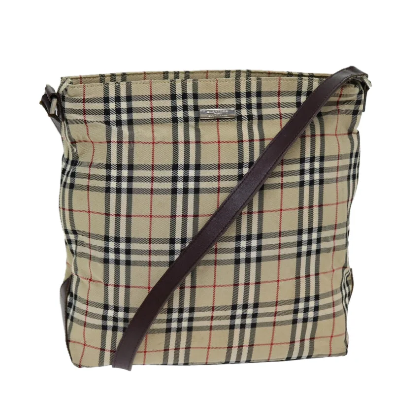 Burberry Nova Check  Canvas Shoulder Bag (Pre-Owned)