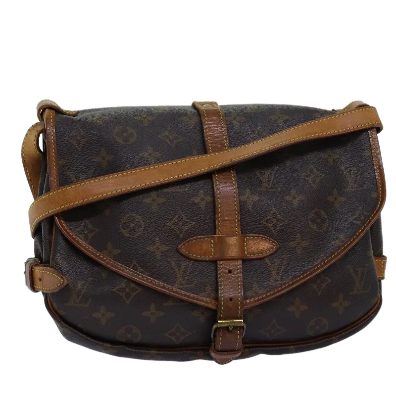 Louis Vuitton Saumur 30  Canvas Shoulder Bag (Pre-Owned)