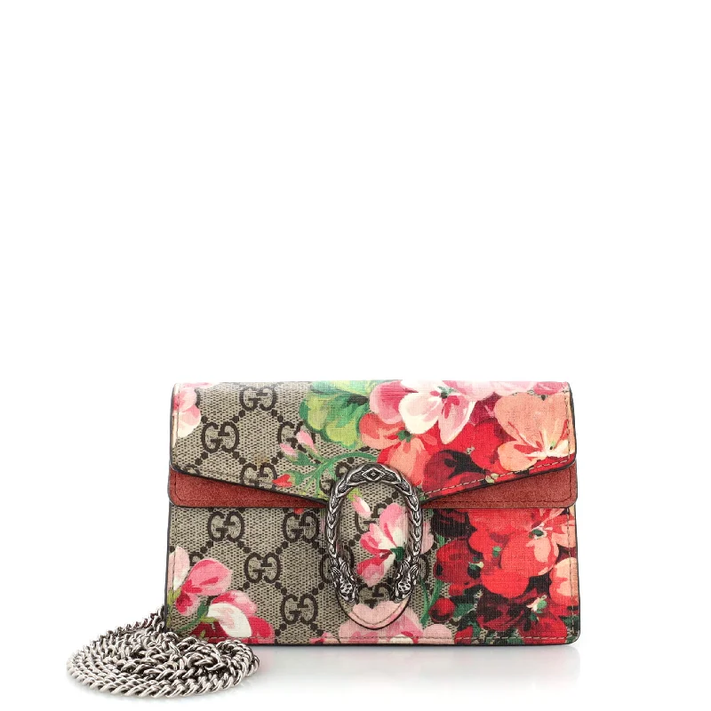 Dionysus Bag Blooms Print GG Coated Canvas Super Mini