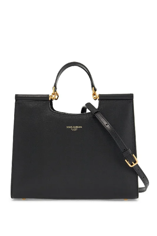 Dolce & Gabbana Women's  Calfskin Tote Bag With Adjustable Shoulder Strap