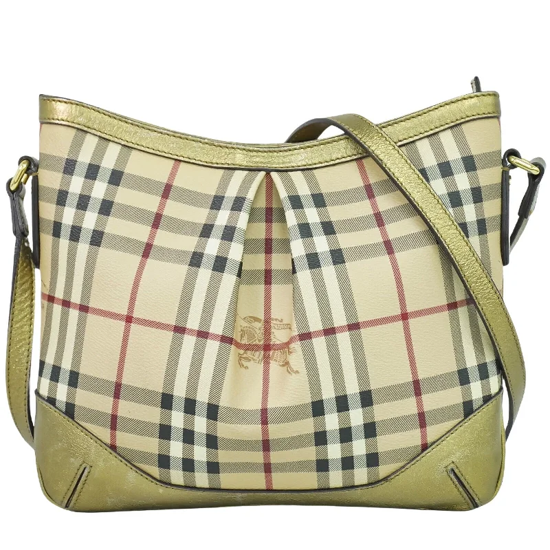 Burberry Nova Check  Canvas Shoulder Bag (Pre-Owned)