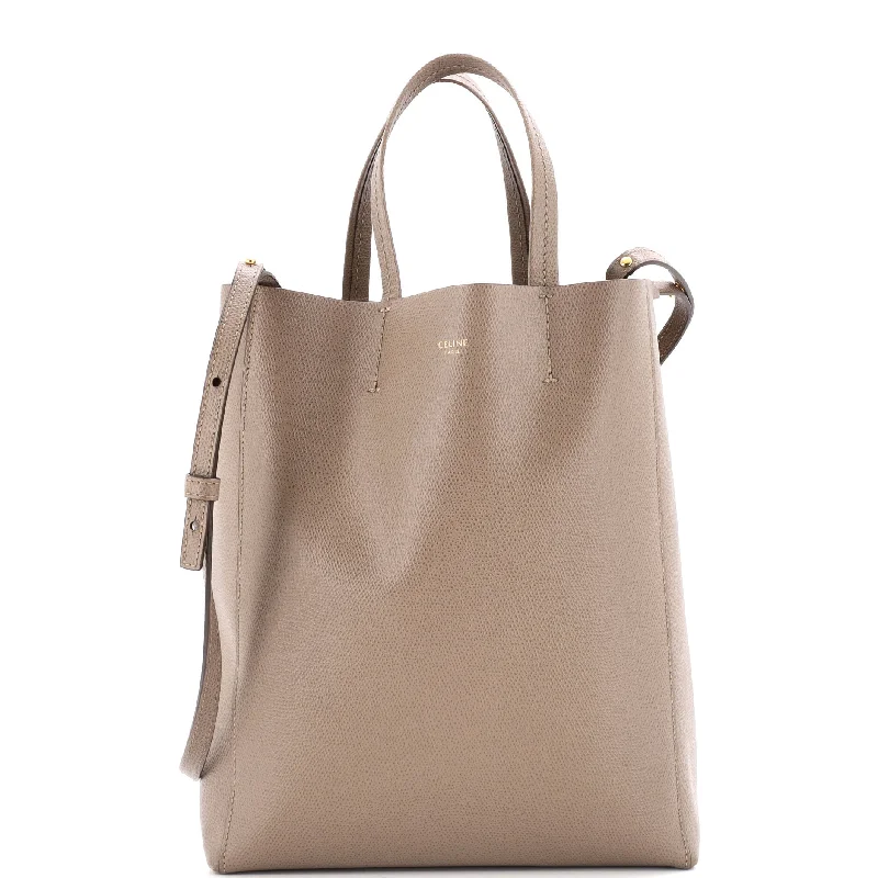 Vertical Cabas Tote Grained Calfskin Small