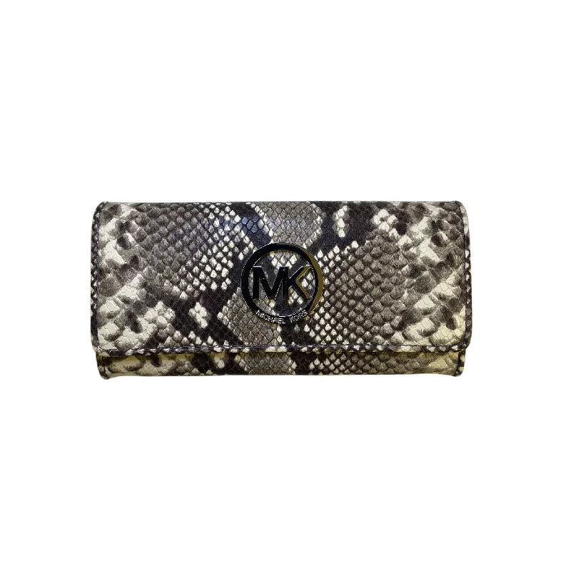 Wallet Designer By Michael Kors In Snakeskin Print, Size:Medium