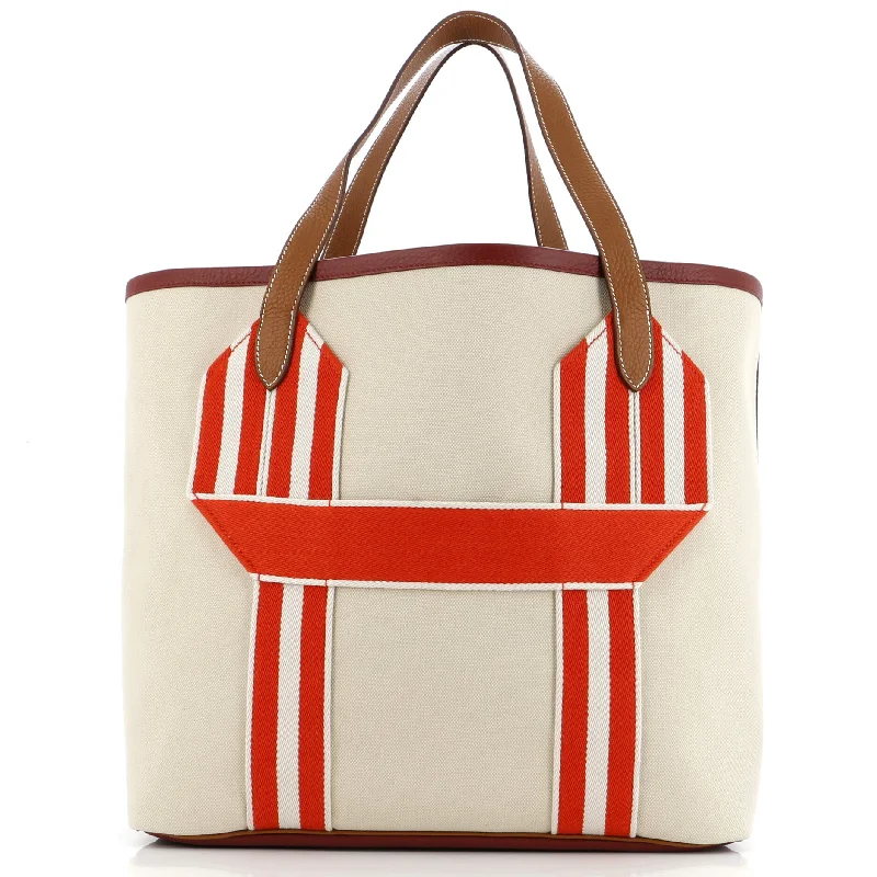 Pursangle Tote Canvas with Leather