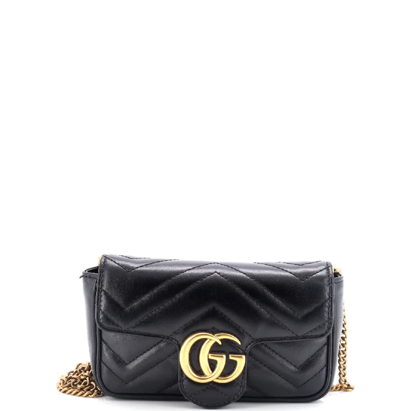 GG Marmont Flap Bag Matelasse Leather Super Mini