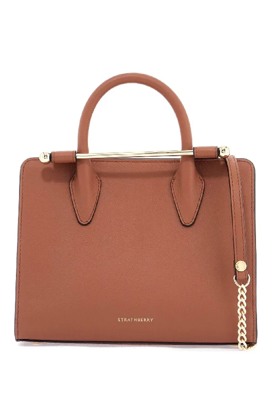 Strathberry Women's Mini Tote In Chestnut Calfskin With Removable Shoulder Strap