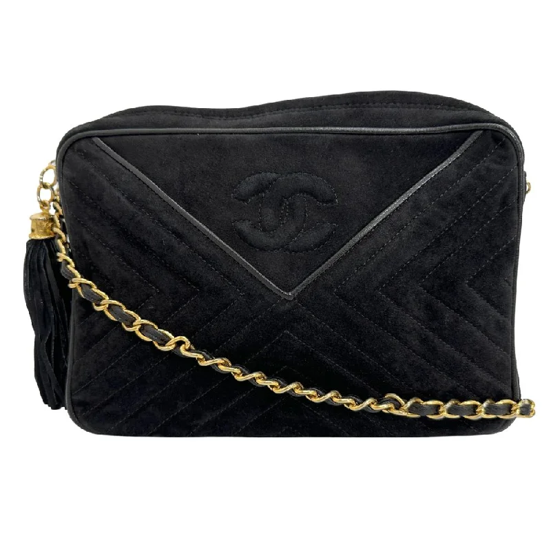 Chanel Cc  Suede Shoulder Bag (Pre-Owned)