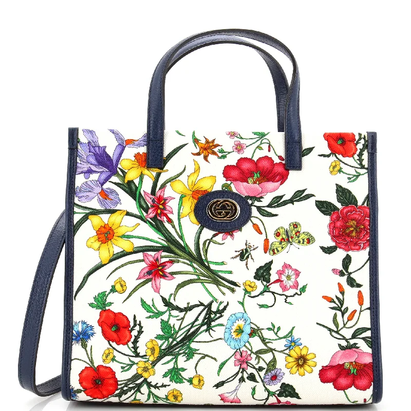 Convertible Tote Flora Canvas Medium