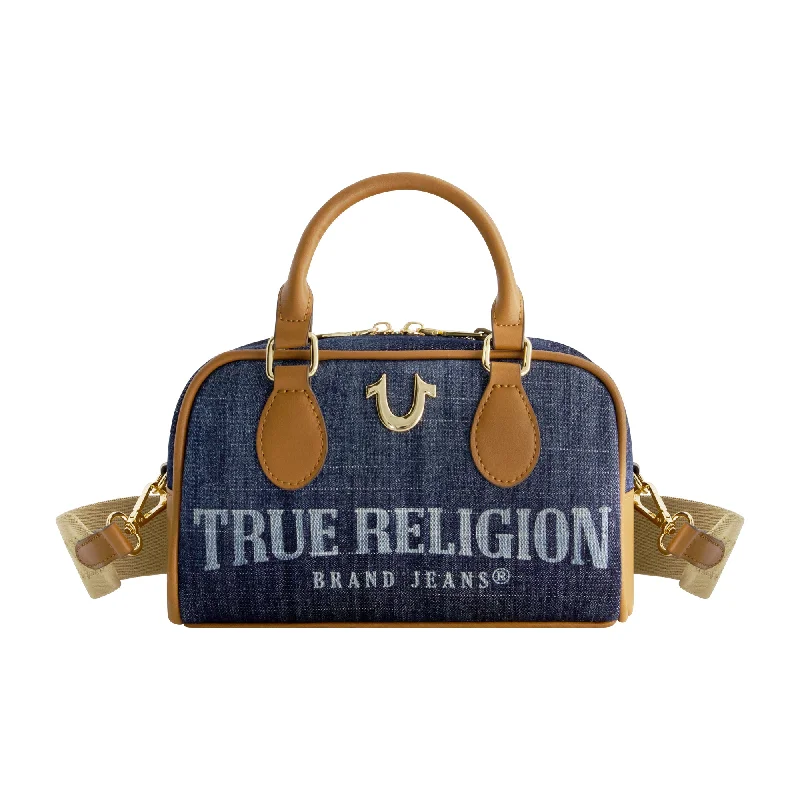 True Religion Denim Logo Mini Satchel Crossbody Bag