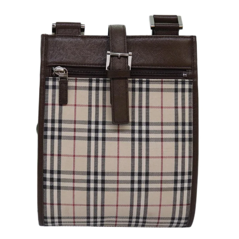 Burberry Nova Check  Canvas Shoulder Bag (Pre-Owned)