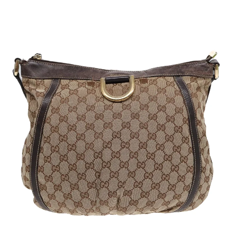 Gucci Abbey  Canvas Shoulder Bag (Pre-Owned)