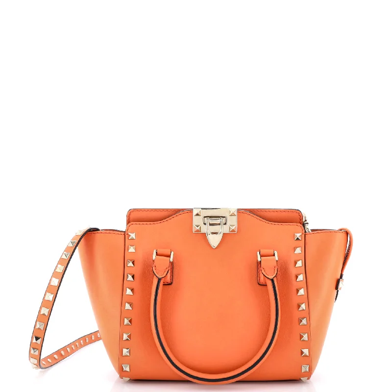 Rockstud Tote Rigid Leather Small