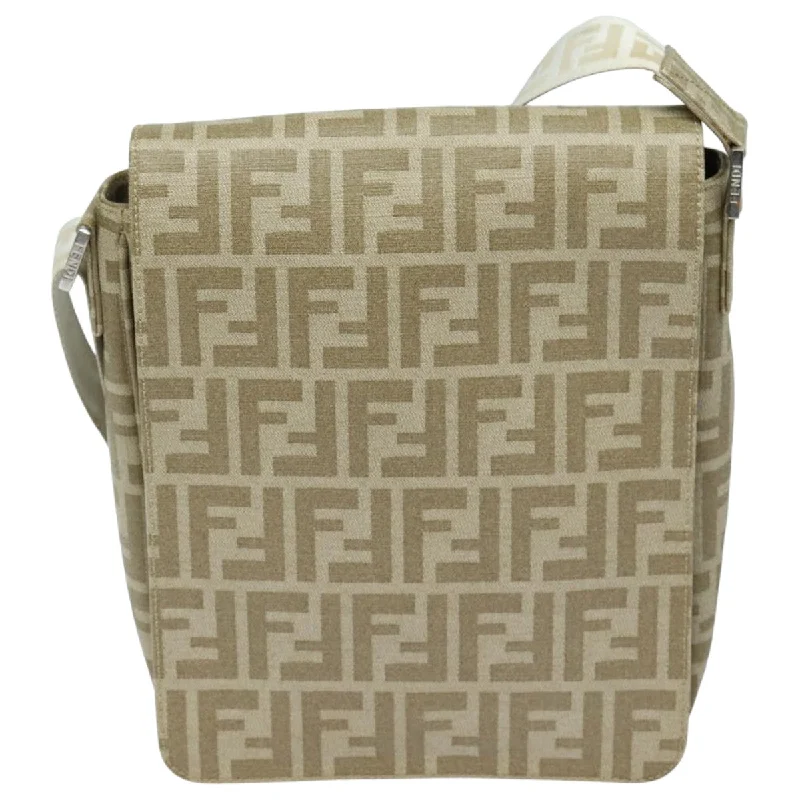 Fendi Zucca  Canvas Shoulder Bag (Pre-Owned)