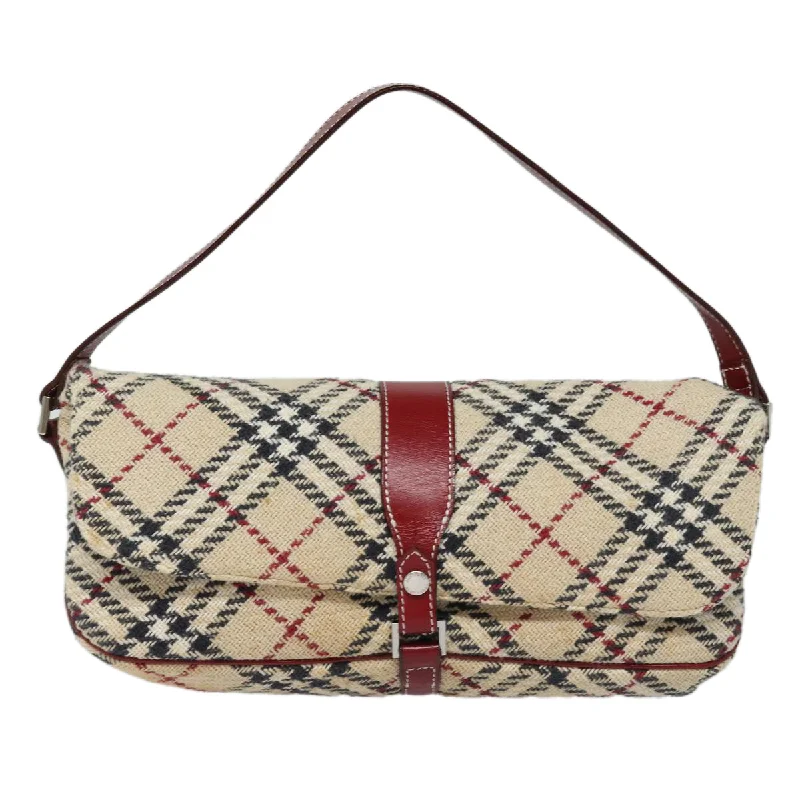 Burberry Nova Check  Wool Shoulder Bag (Pre-Owned)