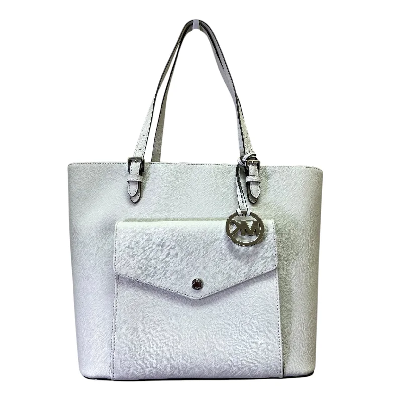 Handbag Designer By Michael Kors In White, Size:Large