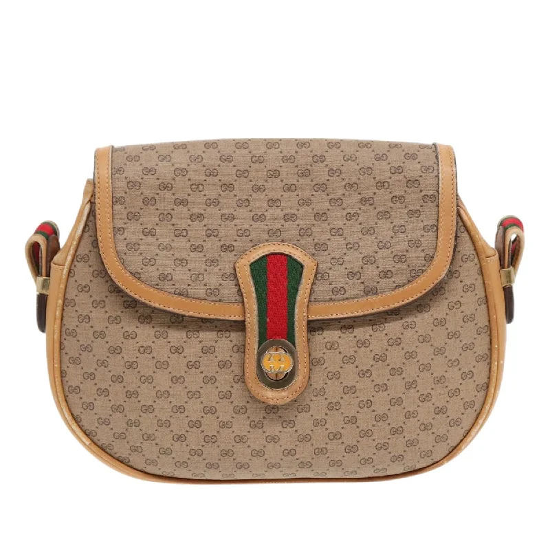 Gucci Ophidia  Canvas Shoulder Bag (Pre-Owned)