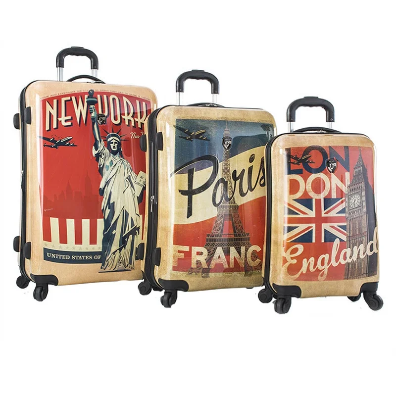 Heys Vintage Traveler 3 Piece Expandable Spinner Set