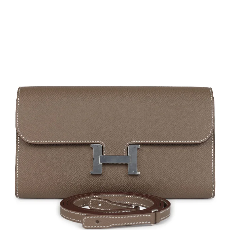 Hermes Constance Wallet To Go Etoupe Epsom Palladium Hardware