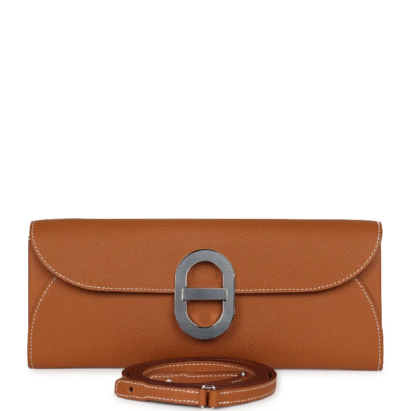 Hermes Chaine d' Ancre Wallet to Go Gold Epsom Palladium Hardware