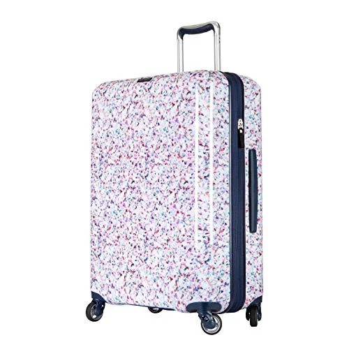 Ricardo Beverly Hills Beaumont 24-inch Check-In Suitcase (White Sparkling Geode Print)