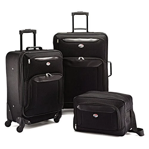 American Tourister Brookfield 3 Piece Set, Black, One Size