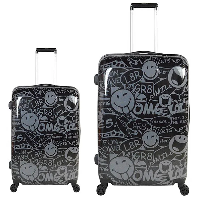 Atm Luggage Smiley World Stealth 2Pc Set