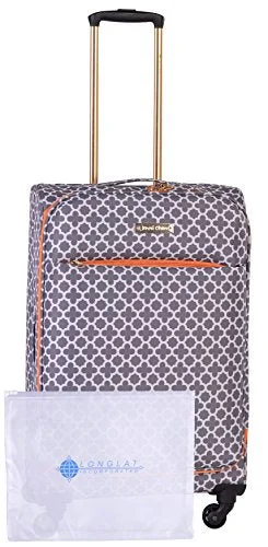 Jenni Chan Medley 2-Piece Set 24" Upright Spinner +311 Bag, Grey