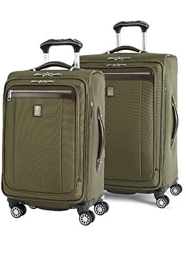 Travelpro Platinum Magna 2 2-Piece Express Spinner Suiter Luggage Set: 25" And 21" (Olive)