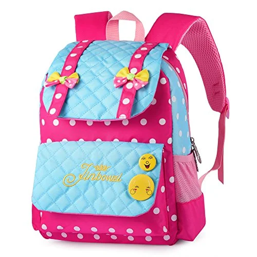 Vbiger Casual School Bag Children School Backpacks For Teen Girls (Red-Blue)