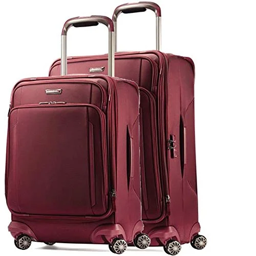 Samsonite Silhouette XV 2 Piece 21 | 25 Spinner Set (One Size, Napa Red)